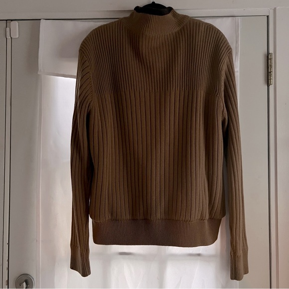 Lanesboro Men Chunky knit sharps fleece Textured Zip Sweater Gray Long Sleeve L - Picture 4 of 5